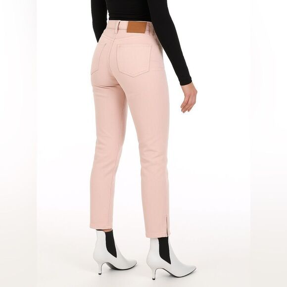 Stella McCartney Jessica Slim Jeans – Light Pink, Ankle Zip Detail, Size 30 - Picture 2 of 6